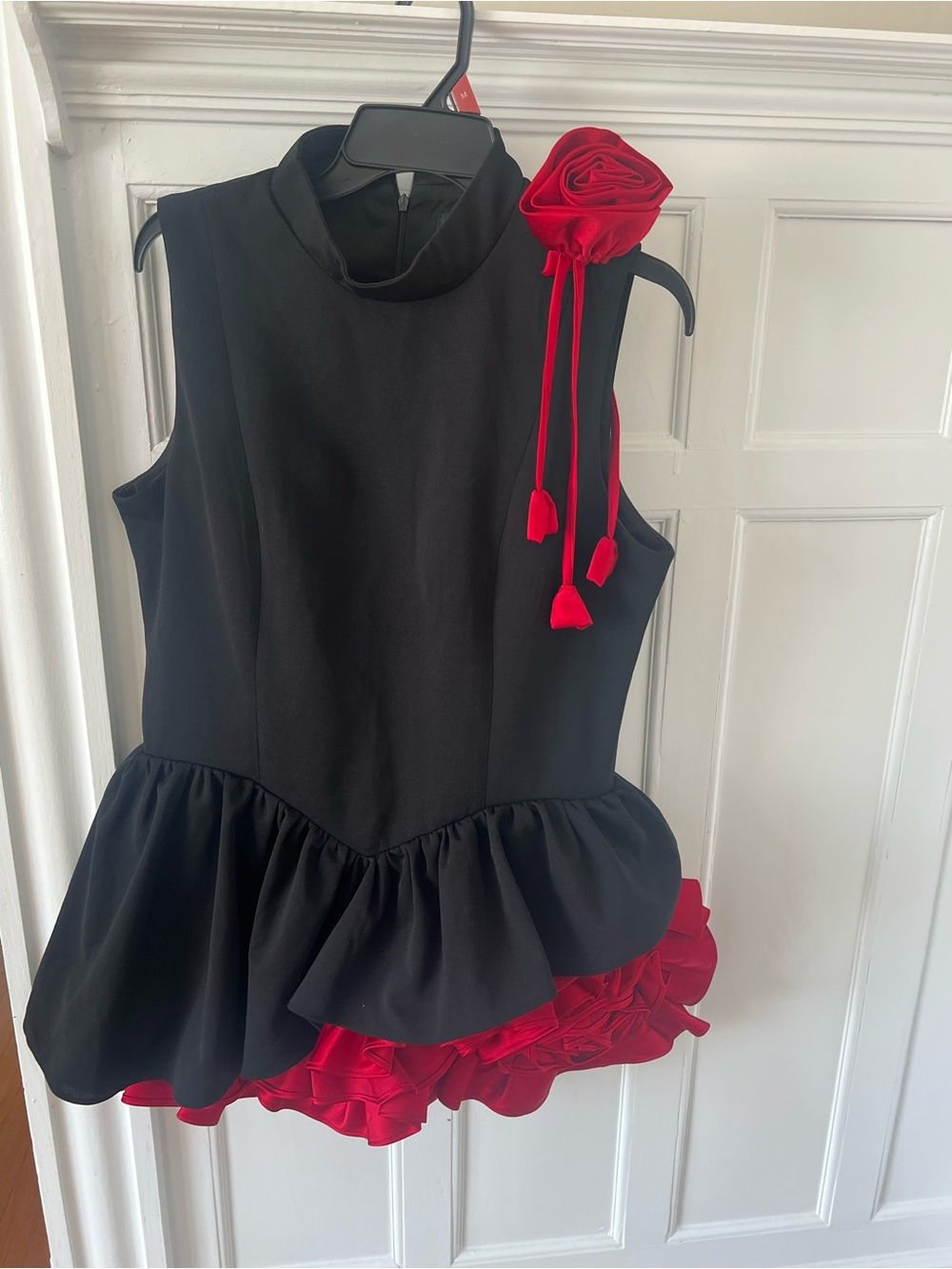 Fashion Nova Black & Red Ruffle Mini Dress - Picture 5 of 6